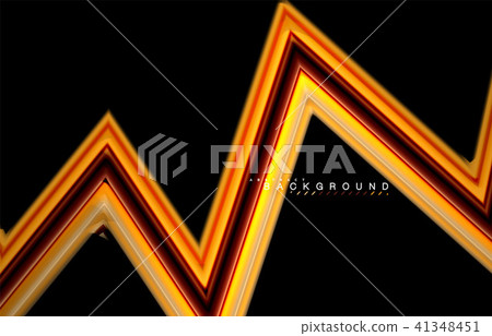Geometric shapes created with fluid multicolored lines Geometric shapes created with fluid multicolored lines 41348451
