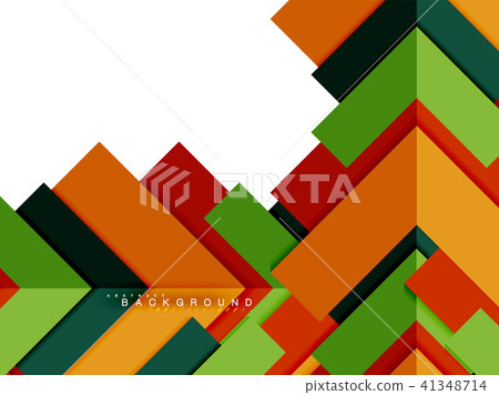 Multicolored abstract geometric shapes, geometry background for web banner 41348714