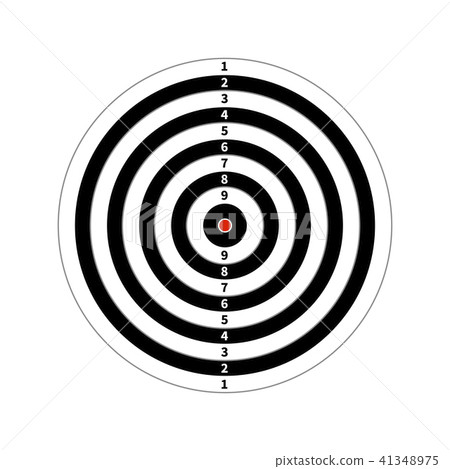 Score target for shooting practice on white 41348975