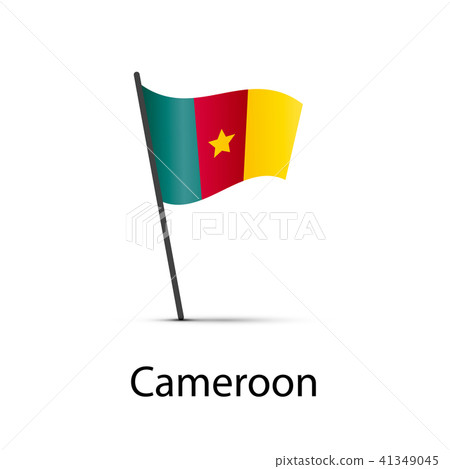 Cameroon flag on pole, infographic element Cameroon flag on pole, infographic element 41349045