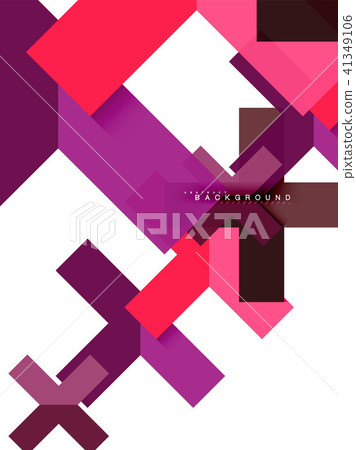 Multicolored abstract geometric shapes, geometry background for web banner 41349106