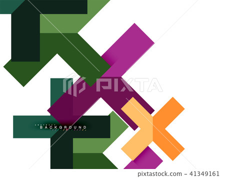Multicolored abstract geometric shapes, geometry background for web banner 41349161