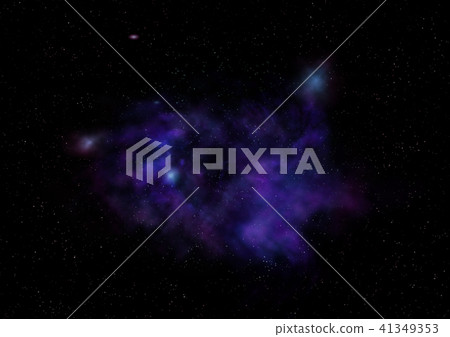 Star field in space and a nebulae. 3D rendering Star field in space and a nebulae. 3D rendering 41349353