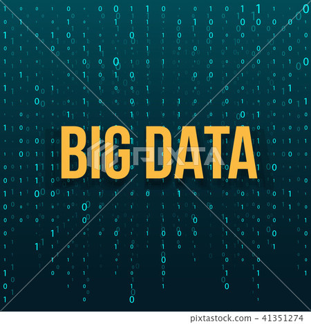 Creative vector illustration of BIG DATA analysis of Information. Science and technology background 41351274