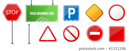 Creative vector illustration of road warning sign isolated on transparent background. Art design Creative vector illustration of road warning sign isolated on transparent background. Art design 41351286