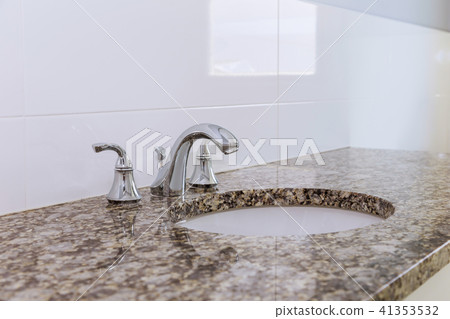 Bathroom interior with sink and faucet. Bathroom interior with sink and faucet. 41353532
