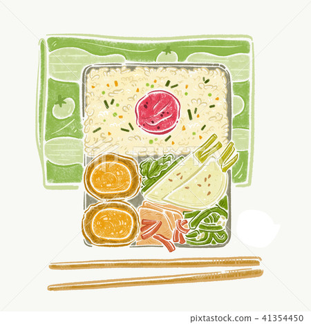 Japanese bento food illustration Japanese bento food illustration 41354450