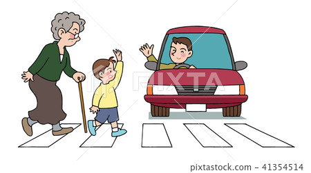 crosswalk - Stock Illustration [41354514] - PIXTA