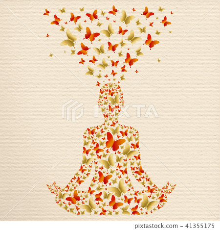 Yoga lotus pose relaxation exercise meditation 41355175