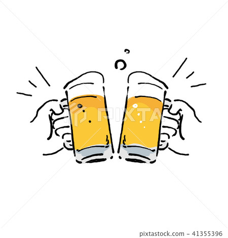 A beer illustration toast 41355396