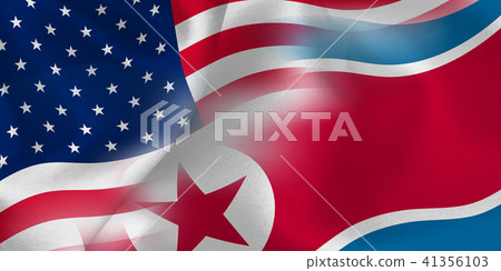 朝鮮北美國旗背景 朝鮮北美國旗背景 41356103