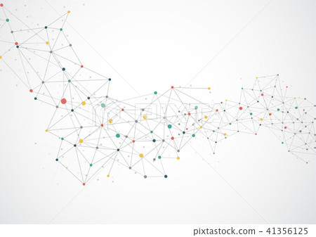Abstract connecting dots and lines Abstract connecting dots and lines 41356125