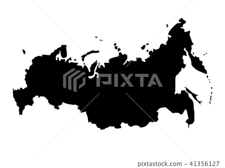 Russia map on white background Russia map on white background 41356127