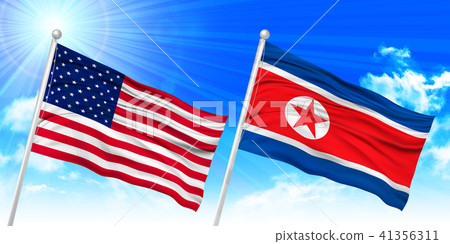 朝鮮北美國旗背景 41356311