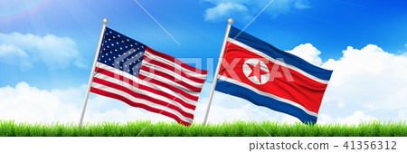 朝鮮北美國旗背景 朝鮮北美國旗背景 41356312