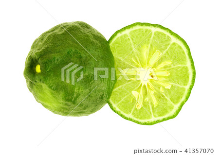 Fresh bergamot fruit isolated on white background Fresh bergamot fruit isolated on white background 41357070