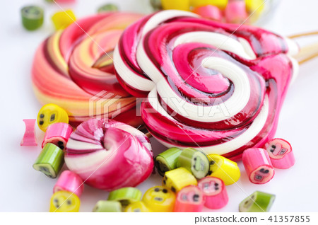 Colorful candies and lollipops Colorful candies and lollipops 41357855