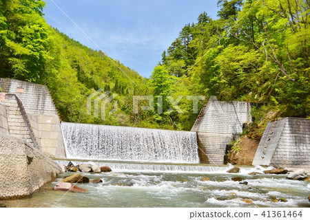 Erosion control dam of Okususobana River 41361464