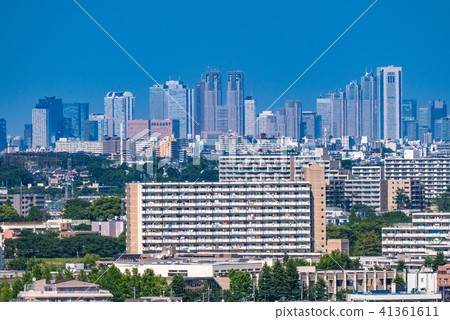 “東京都”新宿副都心中心和住宅區 41361611