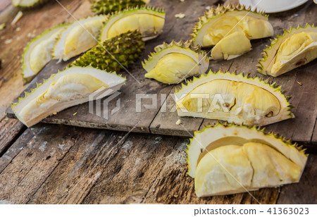 fresh durian in the farm, Thai King fruit fresh durian in the farm, Thai King fruit 41363023
