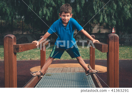 Happy child at the playground Happy child at the playground 41363291