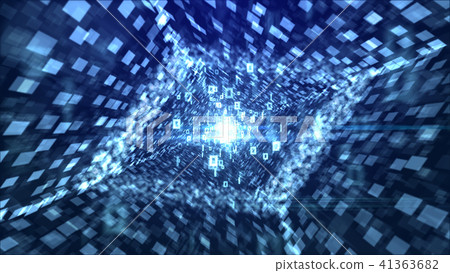 Bright Diamond Tube in the blue background 41363682