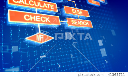 Algorithms background with graphs put askew 41363711