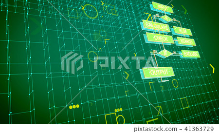 Innovative algorithms and green backdrop 41363729