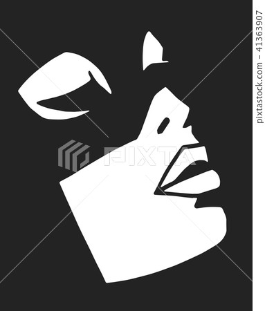 Stylized portrait of attractive woman wearing mask Stylized portrait of attractive woman wearing mask 41363907