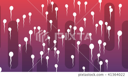 Cartoon of Vertically Rushing Spermatozoids 41364022