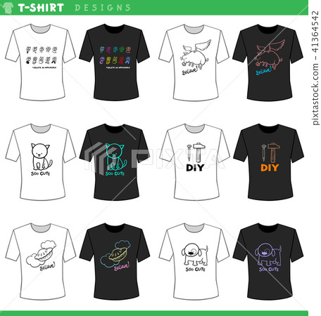 t shirt decorative designs collection 41364542