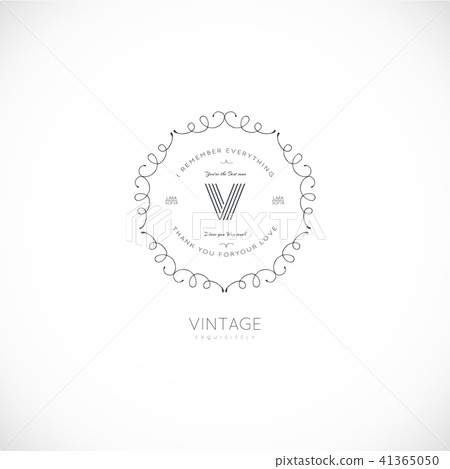 Luxury monogram logo Luxury monogram logo 41365050