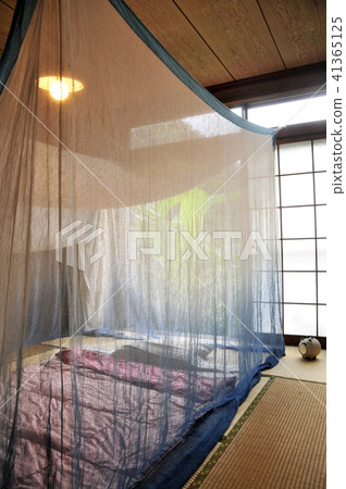 Hang A Mosquito Net Stock Photo 41365125 Pixta