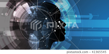 Artificial intelligence. Technology web background Artificial intelligence. Technology web background 41365545