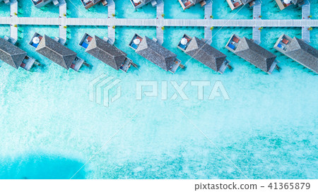 Aerial water villa at Maldives island Aerial water villa at Maldives island 41365879