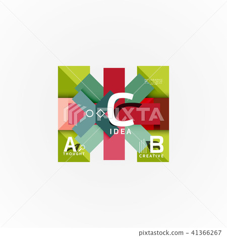 Vector infographic options banner, paper style design Vector infographic options banner, paper style design 41366267