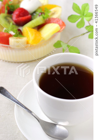 Fruit Bavaroa and coffee Fruit Bavaroa and coffee 41366549