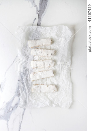 Homemade honey nougat 41367439