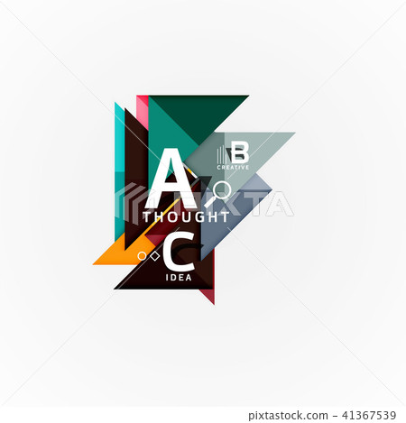 Geometric design abstract option infographics Geometric design abstract option infographics 41367539