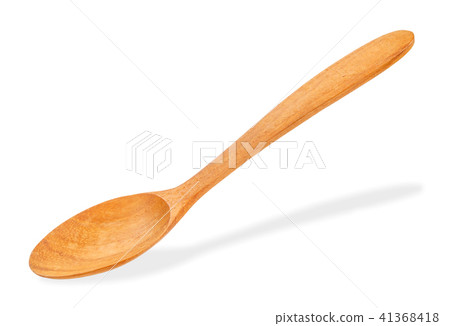 Wooden spoon isolated on white. Wooden spoon isolated on white. 41368418