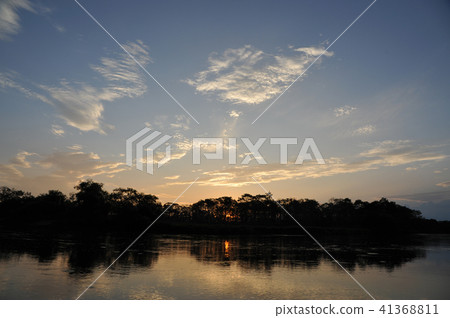 釧路河的夕陽 41368811