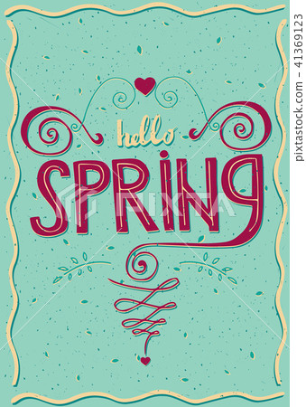 Postcard Hello spring 41369123
