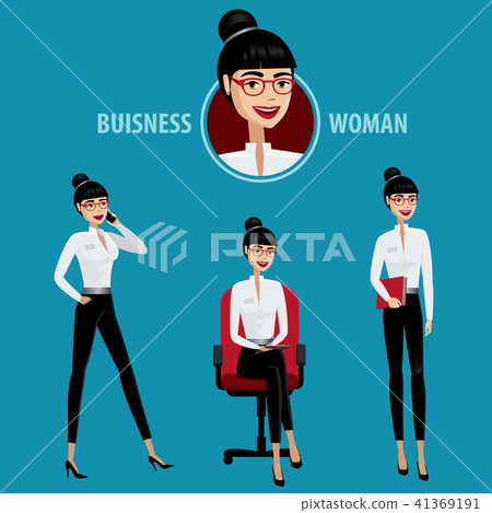 Set of business woman 41369191