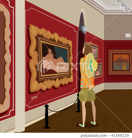 Tourist in picture gallery 41369229