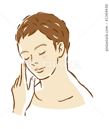 Male beauty skin care facial expression 41369436