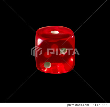 Red gambling dice isolated 41371366
