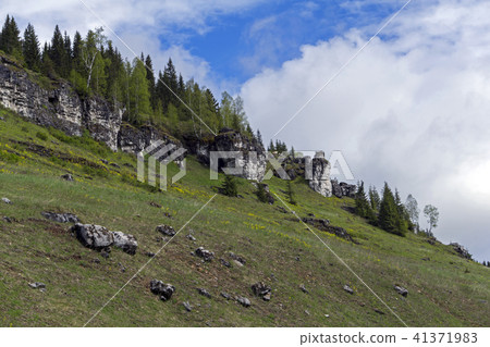 mountain terraces in the Middle Urals 41371983