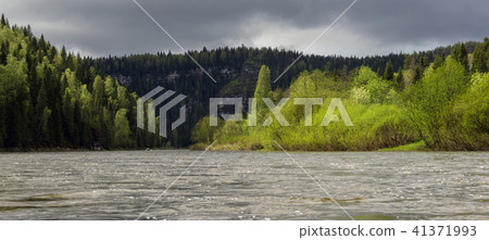 Landscape of the Ural river Usva 41371993