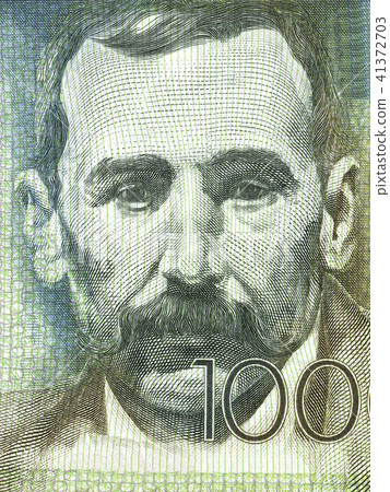 Benito Perez Galdos portrait from Spanish money  41372703