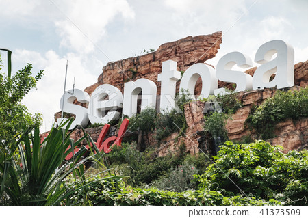 The sign of the Sentosa Island, Singapore The sign of the Sentosa Island, Singapore 41373509